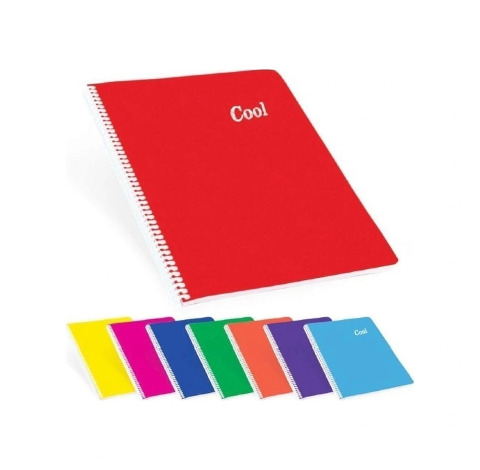 Cool 72 Yp. Kareli A5 Plastik Kapak Spiralli Defter