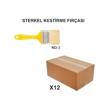 No 3 Kestirme Fırça, 12 Adet Profesyonel Set