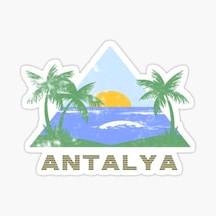 Antalya Araba Sticker Yapıştırma 17 Cm