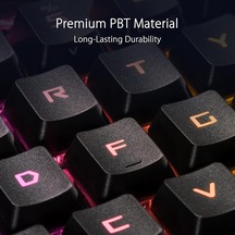 Rog Pbt Çift Kalıplı Tuş Başlığı Seti, Rog Rx Optik Mekanik Anahtarlar İçin, Siyah, 123 Tuş, Tuş Çektirmesi Dahil