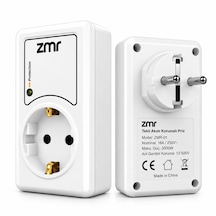 Zmr Yüksek Voltaj Korumalı & Çocuk Korumalı Tekli Akım Korumalı Priz Zmr-385