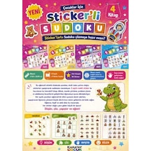 Çocuklar İçin Sticker'li Sudoku - 4 Kitap