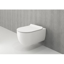 BOCCHİ 1417-002-0128 V-TONDO KISA RIMLESS KLOZET VE KPK M BEYAZ