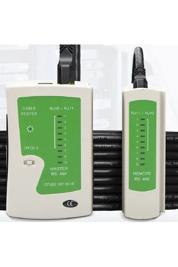 Yeni Ağ Kablo Test Cihazı Rj45 Ethernet Kablo Test Cihazı Lan Cat5 Cat6 Cat7 8p 6p Lan Kablosu