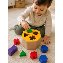 Bezos 3d Baskı Montessori Şekil Eşleştirme Kutusu - Eğitici Geometrik Zekâ Oyuncağı 22