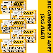 Bic Chrome Tıraş Bıçağı Jileti 5 x 5'li