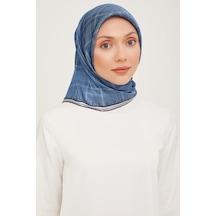 Armine Twill İpek Eşarp 23ka9029 03 Mavi