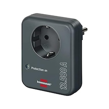 Brennenstuhl Eco Line Serisi 13.500a Akım Koruyucu Yıldırım Korumalı Tek Soketli Priz