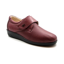 DR.COMFORT DERİ DİYABETİK ORTOPEDİK KADIN AYAKKABISI DR.2014 ZIM. Bordo