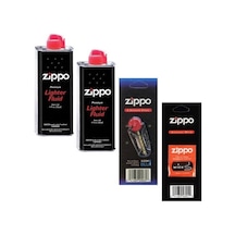 Zippo Çakmak İkmal Seti 2 Adet Benzin +1 Taş +1 Fitil