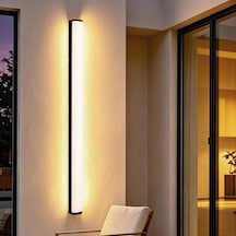 Tr Uzun Dış Mekan Duvar Lambası Led Alüminyum Ip65 Su Geçirmez Modern Duvar Lambası Villa Teras Bahçe Koridor Mer