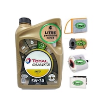 Total 5W30 Partikül Yağ + Filtre Ful Set Peugeot 301 1.6 Dizel