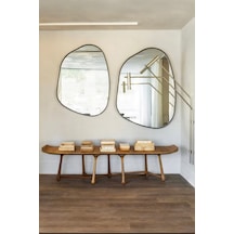 Fawdecor Amorphous Dekoratif Duvar Aynası Siyah 100x135 Cm Siyah