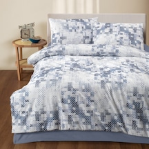 Mf Mavi Home %100 Pamuk Çift Kişilik Nevresim Takımı Heaven Çok Renkli