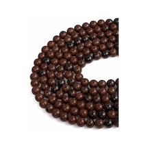 8 Mm Obsidyen Taşı Dizi Kırmızı