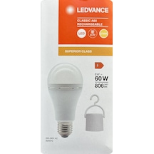 10 Adet Ledvance 8w Sarı Işık 2700k E27 Duylu Kalın Duy Şarjlı Ampul