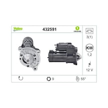 Peugeot 307 Mars Motoru 1.4 2004-2008 Valeo 432591