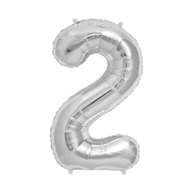 2 Folyo Balon Gümüş Gri
