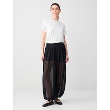 Jimmy Key Jimmy Key Siyah Rahat Kesim Normal Bel Lastikli Paça Mesh Pantolon 6sw185512900