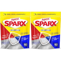 Asperox Sparx Diamond Bulaşık Makinesi Deterjanı Kapsül Tablet 120