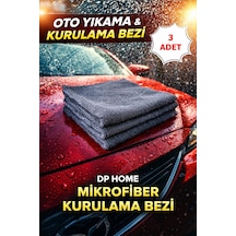 Dp Home Mikrofiber Oto Yıkama & Kurulama Bezi 40x40 Cm 3 Lü Set