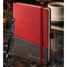 Bk Gift Kişiye Özel Kırmızı Termo Deri Defter Ve Touchpen Kalem Seti -17, Kurumsal Ve Özel Hediye, Yeni İş Hediyesi Kobitmeyencom36016 Bk Gift