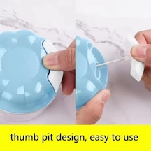 Manuel Mini Gıda Sarımsak Doğrayıcı El Çekme Blender Sebze Kıyma Makinesi Kırıcı Öğütücü Aletler Taşınabilir Sarımsak Presi Mutfak Aletleri Beyaz Beyaz