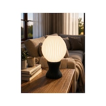 Solvra Velora Glow Dekoratif Masa Lambası Siyah Siyah