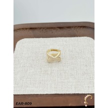Piercing Kıkırdak Küpe Metal Işıltılı Stil Model 996bb2 Çok Renkli