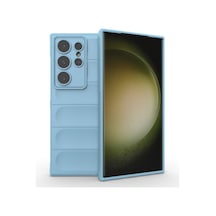 Samsung Galaxy  Uyumlu  S24 Ultra Kılıf Optimum Silikon - Sky Blue