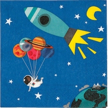 33x33 Özel Party Space Kağıt Peçete -20 Adet Yurtdışından