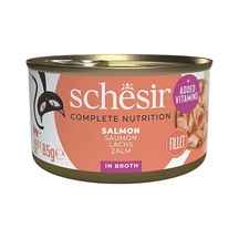 Schesir Somonlu Pişirme Suyunda Yetişkin Kedi Konservesi 85g