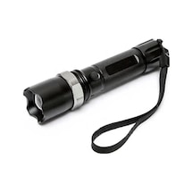 Ers Km-110 Profesyonel Şarjlı El Feneri Ledli+flashlight+zoom Özellikli Atlı 6 Parça Full Set Çok Renkli