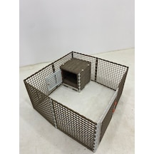 Leganest Ginepig Hamster Cüce Tavşan Hollanda Lop Tavşan Çiti 40 x 40 CM