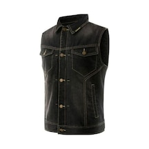 Scoyco Dayanıklı Jeans Kot Kumaş 3D Sırt Korumalı Motosiklet Kot Yelek