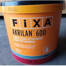 Fixa Akrilan 600 Akrilik Esaslı Uv Dayanımlı Esnek Likit Membran 15kğ +-2kğ
