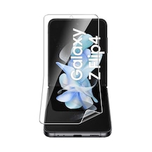 Samsung Uyumlu Galaxy Z Plip 4 Nano Kırılmaz Cam Ekran Koruyucu Şeffaf