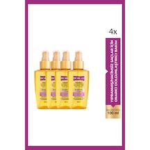 Keratin Kolajen Onarıcı Dolgunlaştırıcı Saç Bakım Yağı 100 Ml İnce Yıpranmış Saçlar 4 Adet
