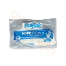 5 Paket Burpak 100'lü Large Tek Kullanımlık Şeffaf Eldiven Hdpe