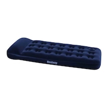 Bestway Pavillo Jr Twin Flocked Air Bed Tek Kişilik Şişme Kamp Yatak Lacivert