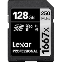 Lexar Pro 1667X 128Gb Sdxc 250Mb/S Uhs-Iı Class 10 Sd Kart