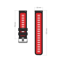 Xiaomi Amazfit Pace Krd-55 Uyumlu Zore Kordon-siyah-sarı
