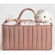 Flybuy Pembe Kapasiteli, Pratik, Çok Bölmeli Büyük Bebek Çantası 38x25,4x17,8cm Jt Pembe