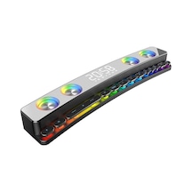 Soaiy SH39 Kablosuz Bluetooth Gaming Hoparlör RGB Oyuncu Hoparlörü Dijital Gösterge & Mekanik Tuşlu - ZORE-219097
