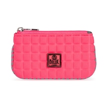 Bilik Deri Scuba Bozuk Paralık Pembe Kadın Cüzdan Zip Pembe