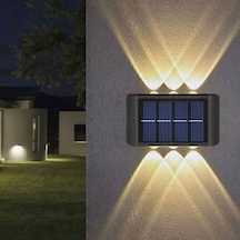 Aplik Güneş Enerjili Solar Bahçe Lambası Çift Yönlü Çok Renkli