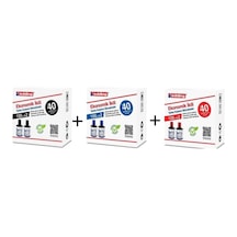 Tahta Kalemi Mürekkebi, 100 Ml, 2 Adet Siyah + 2 Adet Mavi + 2 Adet Kırmızı, Set Diğer