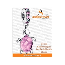 Pembe Kaplumbağa Charm Asafaccessory