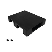 60 X 80 X 15 Cm Siyah Üzeri Kapalı Plastik Palet - Parti No: 2