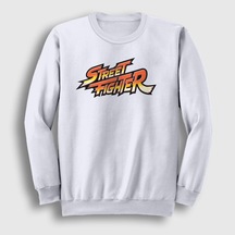 Presmono Unisex Logo Oyun Street Fighter Sweatshirt